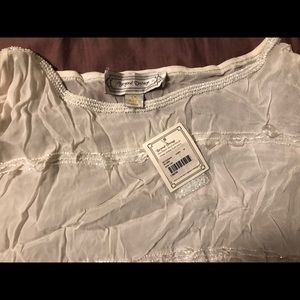 Beyond Vintage white silky top